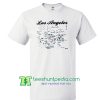 los angeles vintage maps t shirt