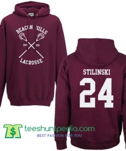 Beacon Hills Lacrosse Hoodie Back Print Stilinski Maker Cheap