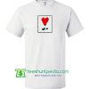 Rose Heart T SHIRT for Men and Women T shirt Maker Cheap