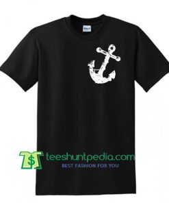 Anchor Art Print Mens T shirt, Made in USA Shirt Maker Cheap