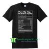 Pure Hip Hop Nutrition Facts T Shirt Maker Cheap