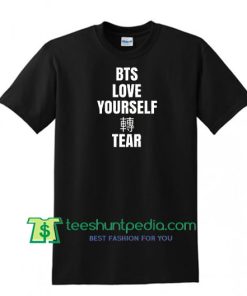 BTS Bangtan Boys Love Yourself Tear T Shirt, K pop Shirt Maker Cheap