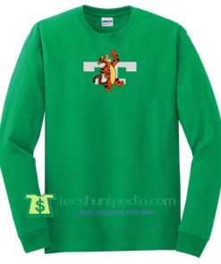 Tiger Green Unisex Sweatshirt Maker Cheap