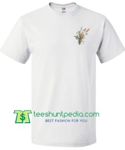 Bucket Flowers T Shirt Maker Cheap