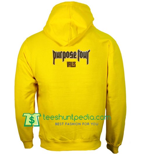 Purpose Tour Hoodie Yellow