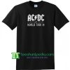 ACDC Live World Tour 79 T Shirt gift tees adult unisex custom clothing Size S-3XL