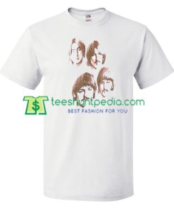 Beatles Sketch T Shirt gift tees adult unisex custom clothing Size S-3XL