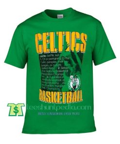 Celtics Basketball T Shirt gift tees adult unisex custom clothing Size S-3XL