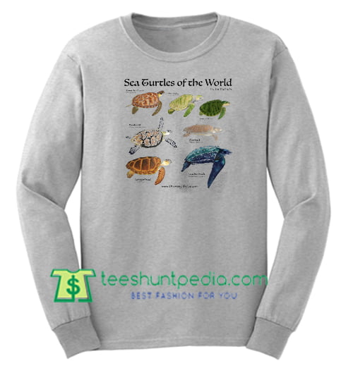 sea turtles of the world sweatshirt