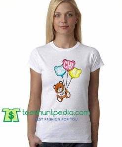 Bear balloon Chic Fashion T Shirt gift tees adult unisex custom clothing Size S-3XL