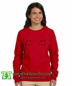 Twin Smile Boobs Sweatshirt Maker Cheap