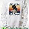 Just A Girl Who Loves Cats And Has Tattoos Vintage sweatshirt