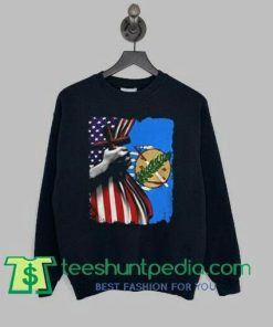 Oklahoma flag cross happy independence day sweatshirt